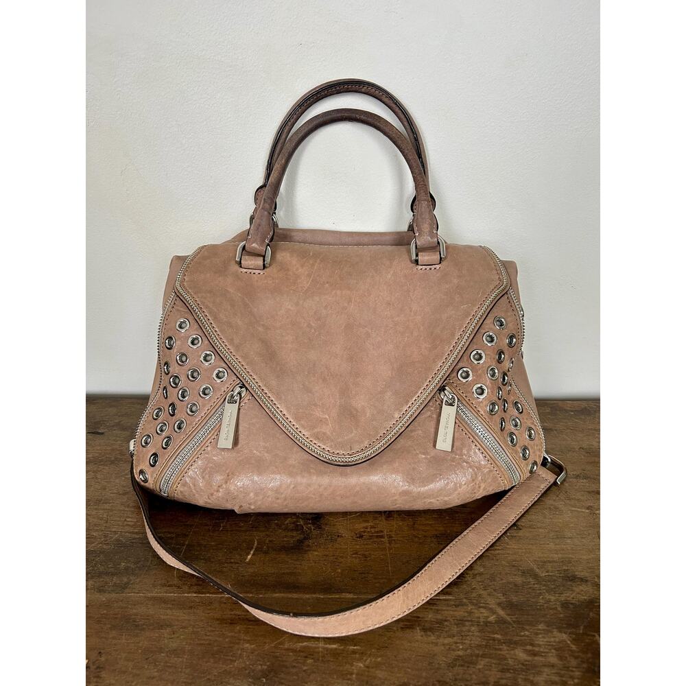 Y2K Michael Kors Odette Bag | Vintage Mauve Leather Satchel | Grommet Purse